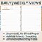 bloom daily planners 2026-2027 Academic Planner, 13 Month Soft Cover Monthly & Weekly, 8.5" x 11", Stickers Included, Blue & White Floral